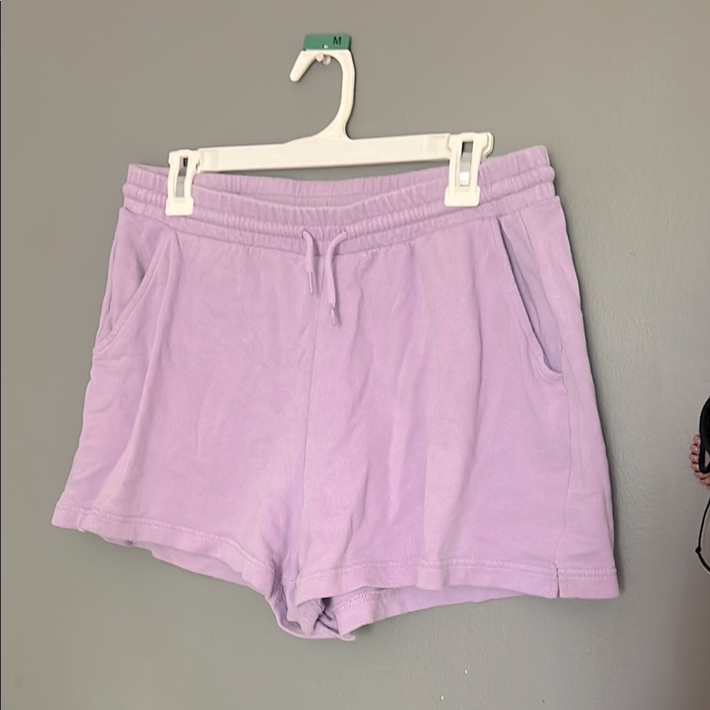 Old Navy Purple sweat Shorts Relaxed Fit Elastic Waistband